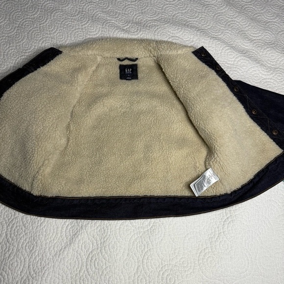 GAP Denim Jacket Sherpa Western stich size Small - Picture 12 of 13